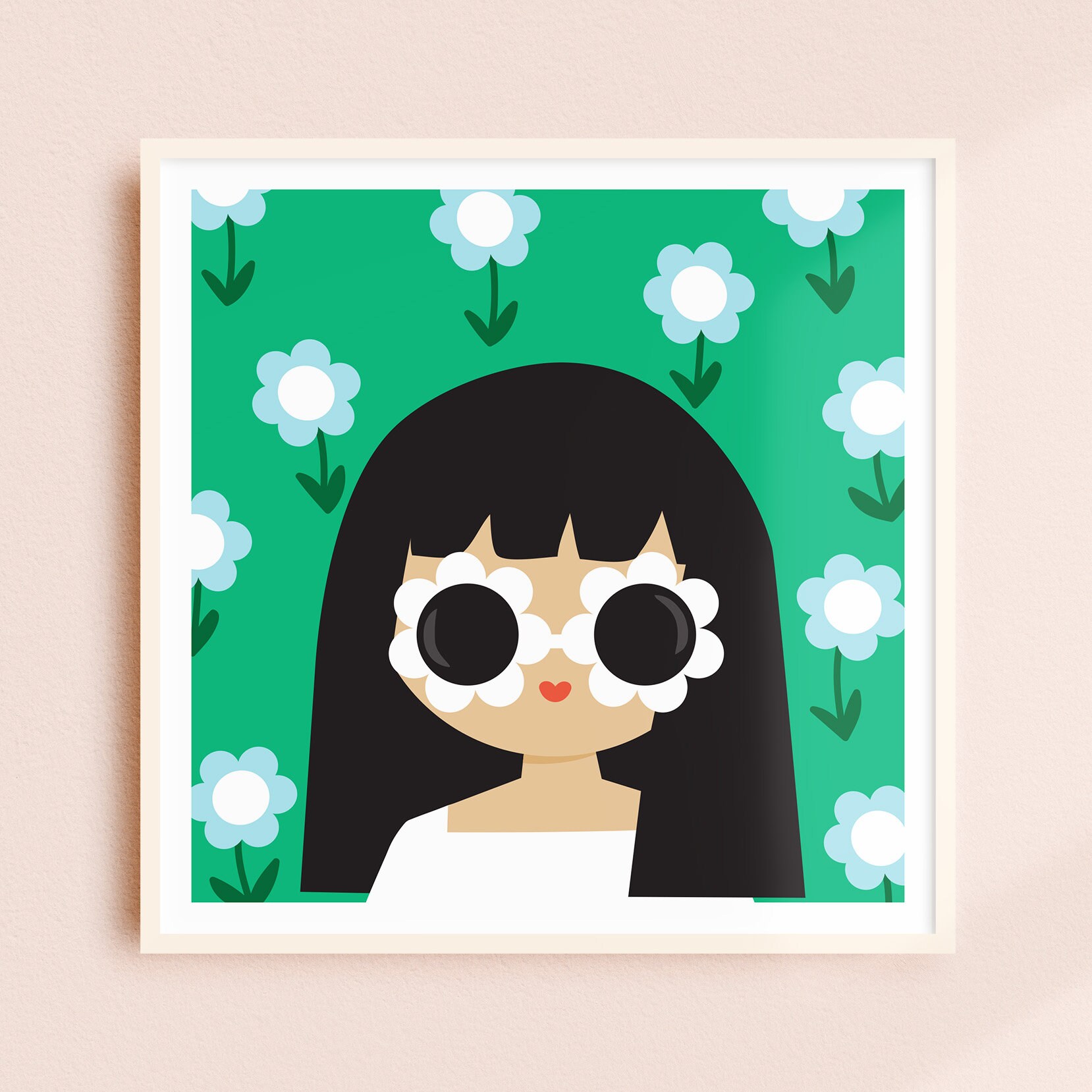 Violet Portrait Art Print Etsy