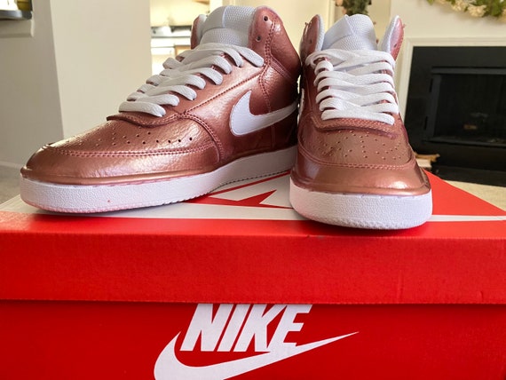 rose gold nike high tops