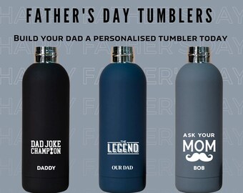 Best Dad Water Bottle, Handmade Gift Father, Custom Tumbler, Funny Gift For Dad, Drinkware Personalized, Sport Water Bottle by Theimprint