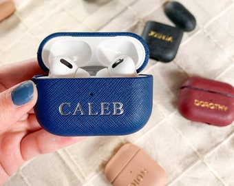 Funda AirPods Pro 2, Funda AirPod Pro de cuero, Fundas electrónicas únicas, Funda AirPod 3 personalizada, Regalo de San Valentín, Funda AirPod monograma