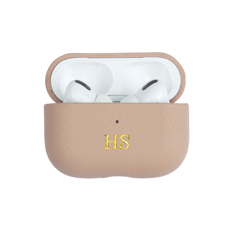 AirPods Pro 2 Case, Leather AirPod Pro Case, Unique Electronics Cases, Personalized AirPod 3 Case, Valentine Gift, Monogram AirPod Case image 5