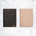 Monogrammed Saffiano Leather Passport Holder - Personalized Travel Gift product logo