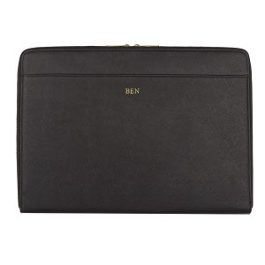 Housse pour ordinateur portable, sacoche pour ordinateur portable, sac pour ordinateur portable, cadeaux pour la Saint-Valentin pour elle, étui MacBook Air 13, housse en cuir pour ordinateur portable, housse pour ordinateur portable MacBook Pro Black