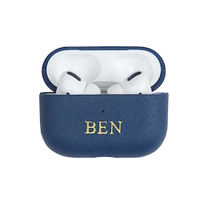 AirPods Pro 2 Case, Leather AirPod Pro Case, Unique Electronics Cases, Personalized AirPod 3 Case, Valentine Gift, Monogram AirPod Case image 4