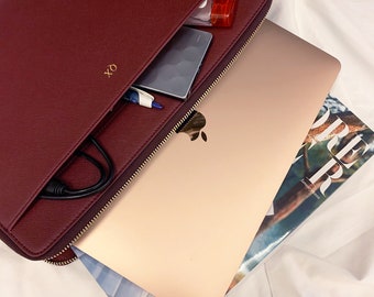 Custodia per laptop, Custodia per laptop, Borsa per laptop, Regali di San Valentino per lei, Custodia per MacBook Air 13, Custodia per laptop in pelle, Custodia per laptop MacBook Pro