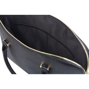 Sac dordinateur portable femmes, porte-documents pour femmes, sac dordinateur portable en cuir personnalisé, cadeau de Saint-Valentin pour femme, sac dordinateur monogramme 13 et 14 pouces, sac de bureau image 9