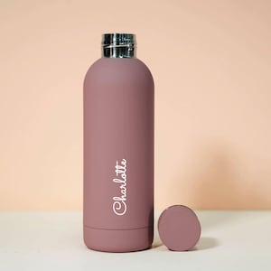 Personalised 500ml UV High Quality Printed Tumbler Custom Stainless Steel Water Bottle Rosy Blush