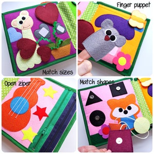 Develop Quiet Book for Fine Motor Skills Improvement. Smart Felt Book ...