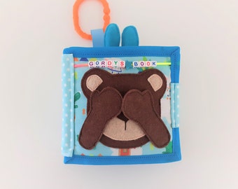 Handcrafted Felt Quiet Book for Toddlers and Infant Montessori book. Activity training book for Baby quiet time. Baby Soft sensory book.
