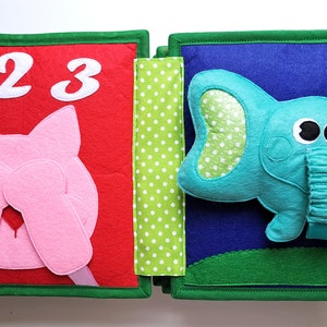 Develop Quiet Book for Fine Motor Skills Improvement. Smart Felt Book ...