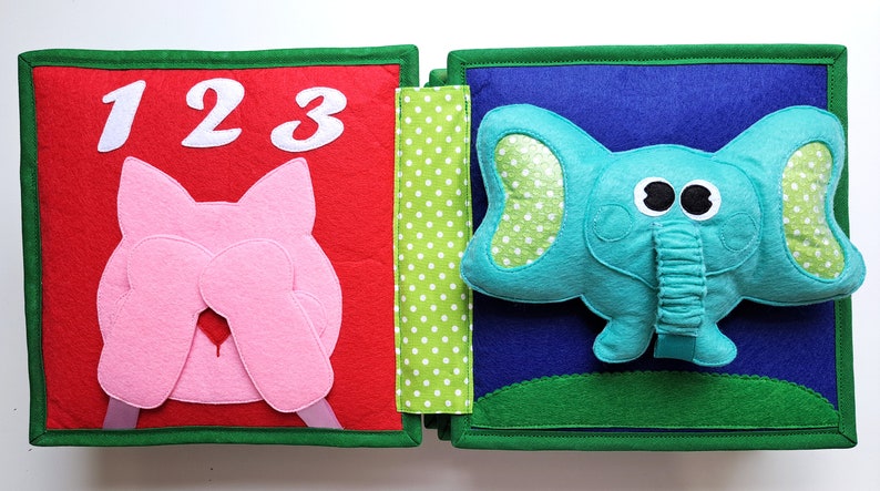 Develop Quiet Book for Fine Motor Skills Improvement. Smart Felt Book ...