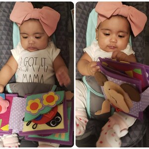 Quiet Book Toddler/baby With Montessori Activities for Sensory Play to ...