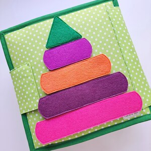 Develop Quiet Book for Fine Motor Skills Improvement. Smart Felt Book ...