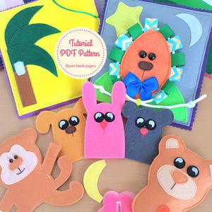 Quiet Book PDF Pattern & Tutorial – Sensory Felt Activity Pages for Toddlers | DIY Montessori Busy Book - Quiet Book Template. DIY Busy Book