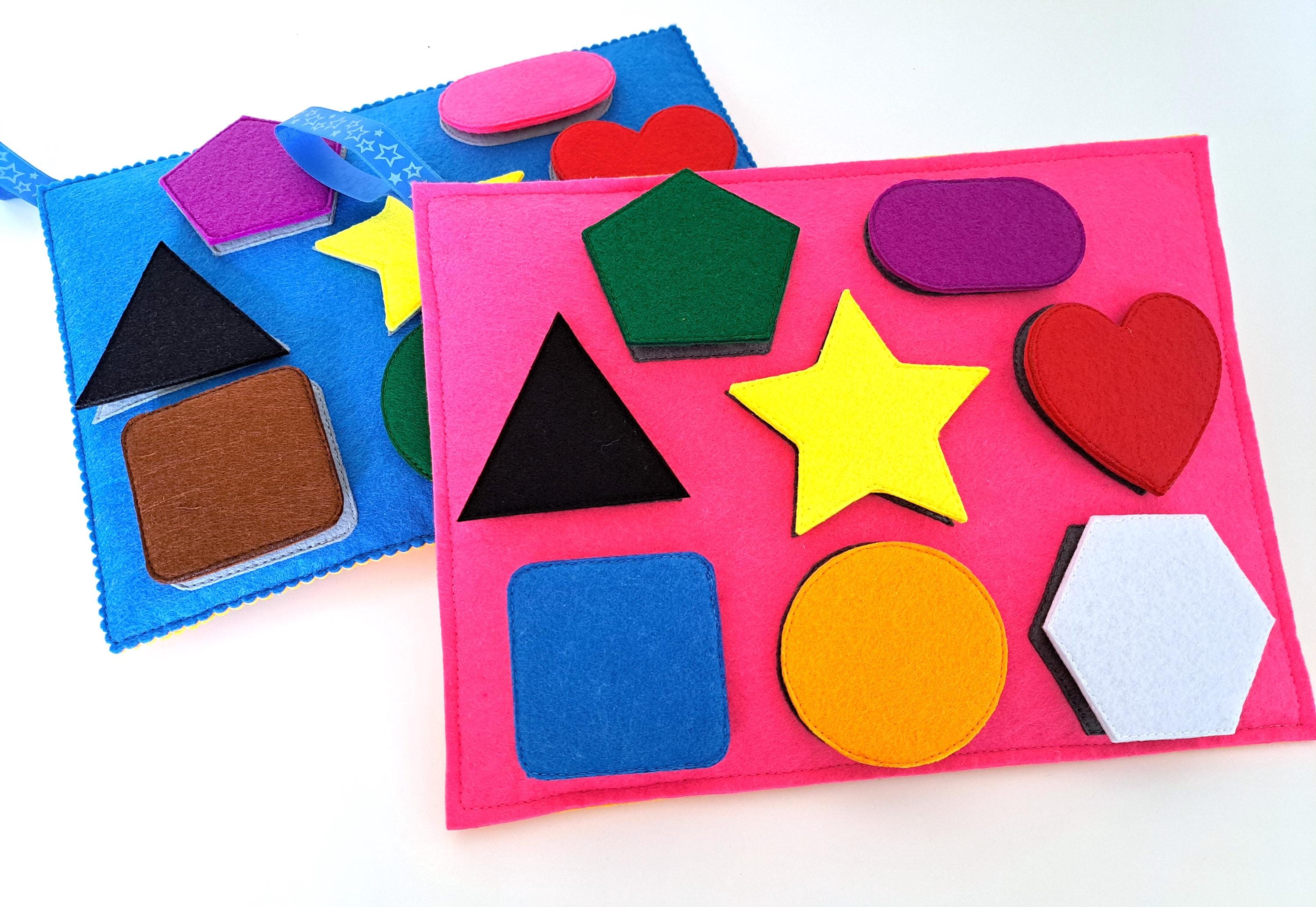 Shape Activity Board for Toddlers – Learn Shapes, Colors, Motor Skills & Fine Motor Development | Double-Sided Early Learning Toy for Kids.