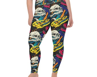 dinosaur running leggings