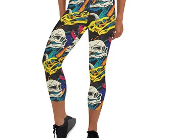 dinosaur workout leggings