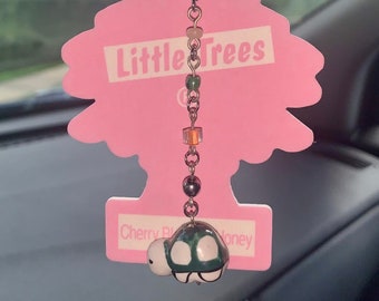 Travis / Turtle Car Charm / Accesorio de espejo retrovisor / Compañero de espejo de coche / Decoración de coche / Accesorio de interior de vehículo