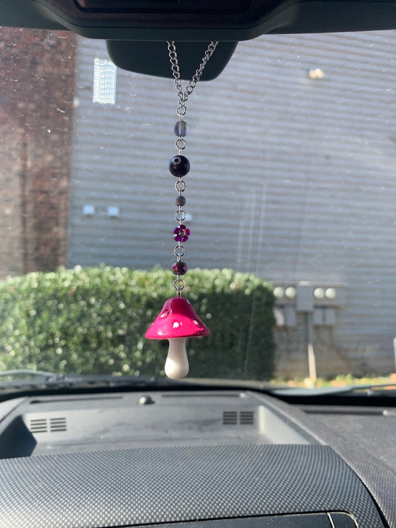 Mushroom Car Charm Rearview Mirror Accessory Truck Mirror Etsy