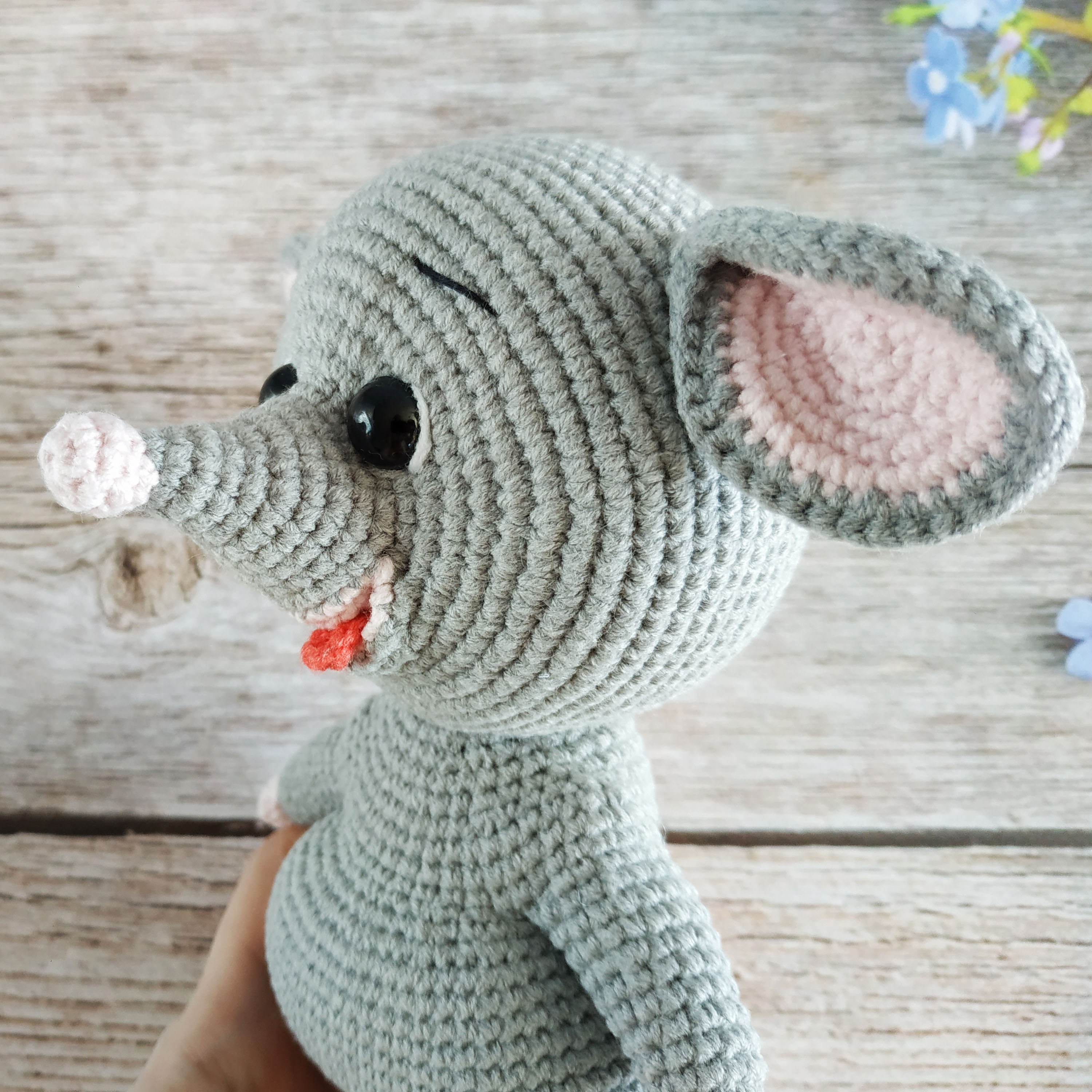 Mouse toy Rat toy Mouse figurine Crochet mouse Crochet Etsy