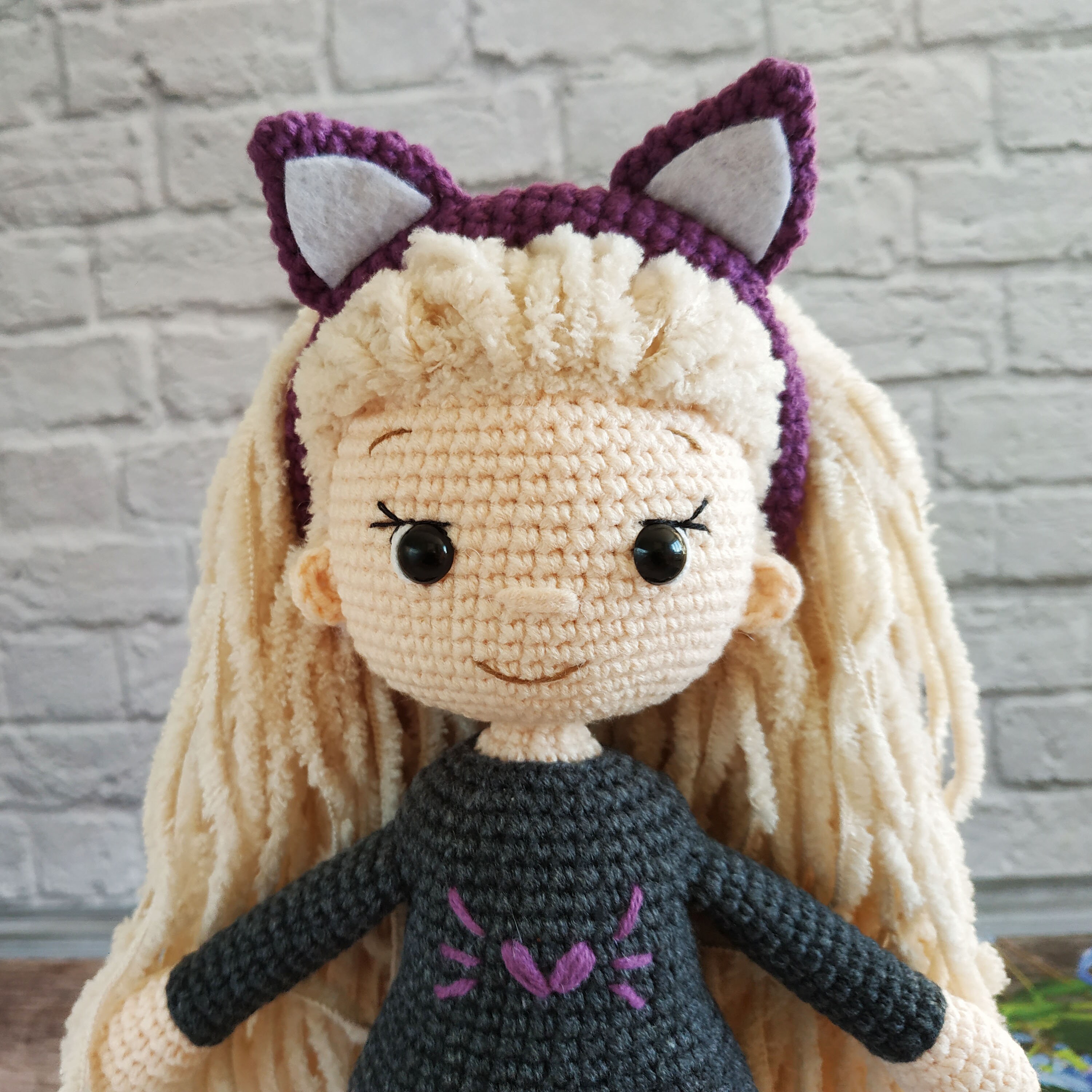 Doll Toy Amigurumi Doll Baby Doll Cat Doll Handmade Doll Etsy