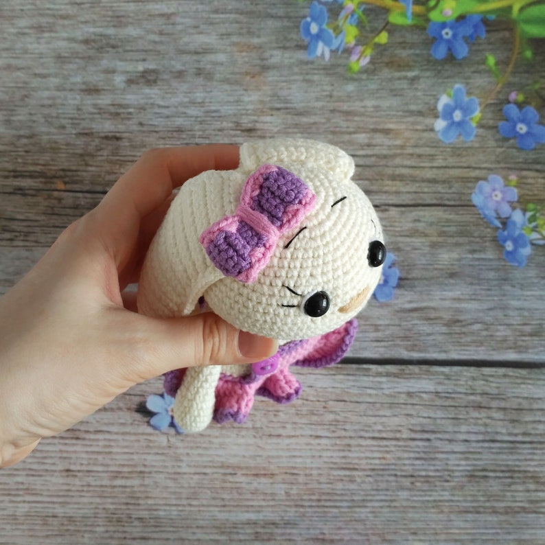 Cute Bunny Crochet bunny Crochet animals Toy amigurumi Handmade rabbit Crochet toy Easter decor Kids toy Rabbit toy Bunny girl Stuffed bunny