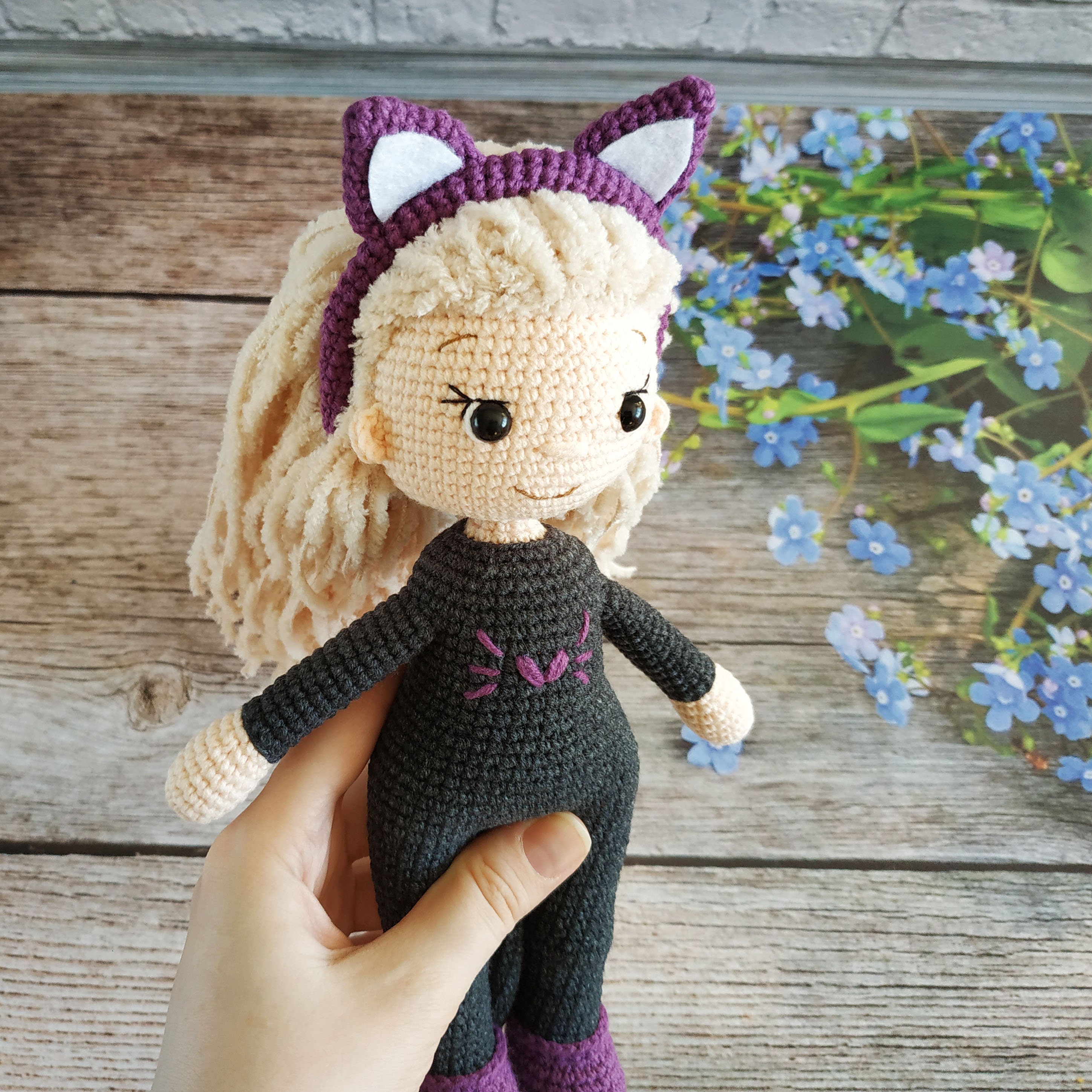 Doll Toy Amigurumi Doll Baby Doll Cat Doll Handmade Doll Etsy