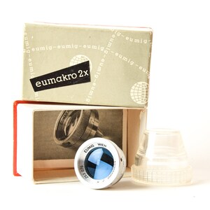 Eumig Wien Eumakro 2x Vintage Tele Lens Attachment w/ Original Box