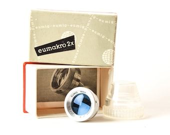 Eumig Wien Eumakro 2x Vintage Tele Lens Attachment w/ Original Box