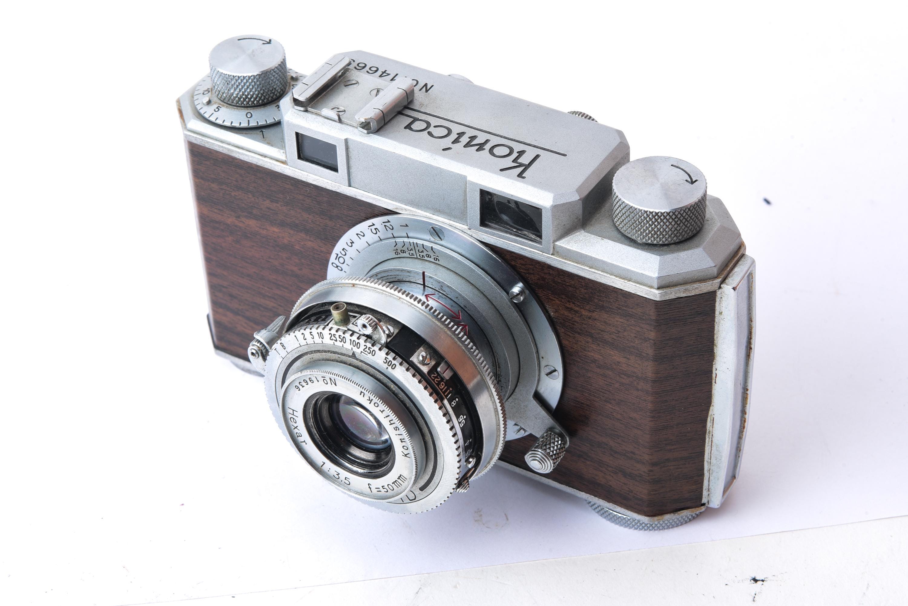 コニカ コニシロク ヴィンテージ 35 mm フィルムカメラ（Hexar 50 mm f