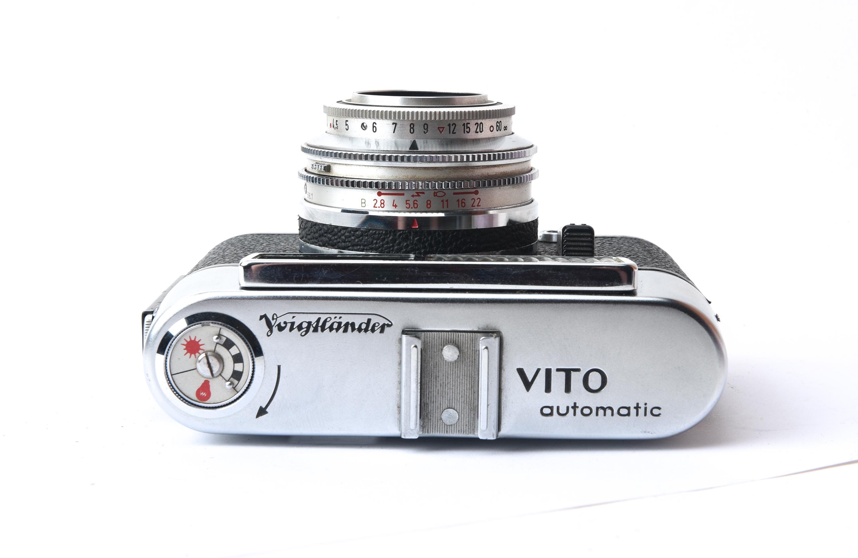 フィルムカメラ VOIGTLANDER VITO automatic LANTHAR 50 Voigtlander Vito Automatic Vintage 35mm Film Camera W/ Lanthar