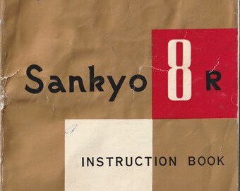 Sankyo 8R Vintage 8mm Camera Manual