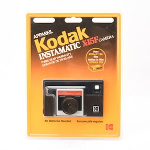Kodak Instamatic X-15F Vintage Camera in Original Packaging