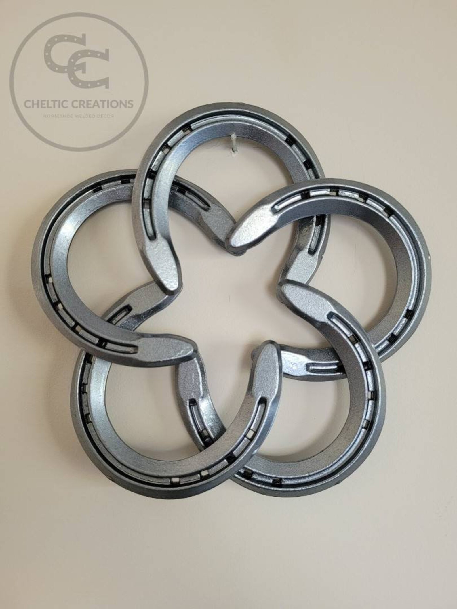 Small Horseshoe Celtic Knot in Dark Steel Rustic Décor Etsy