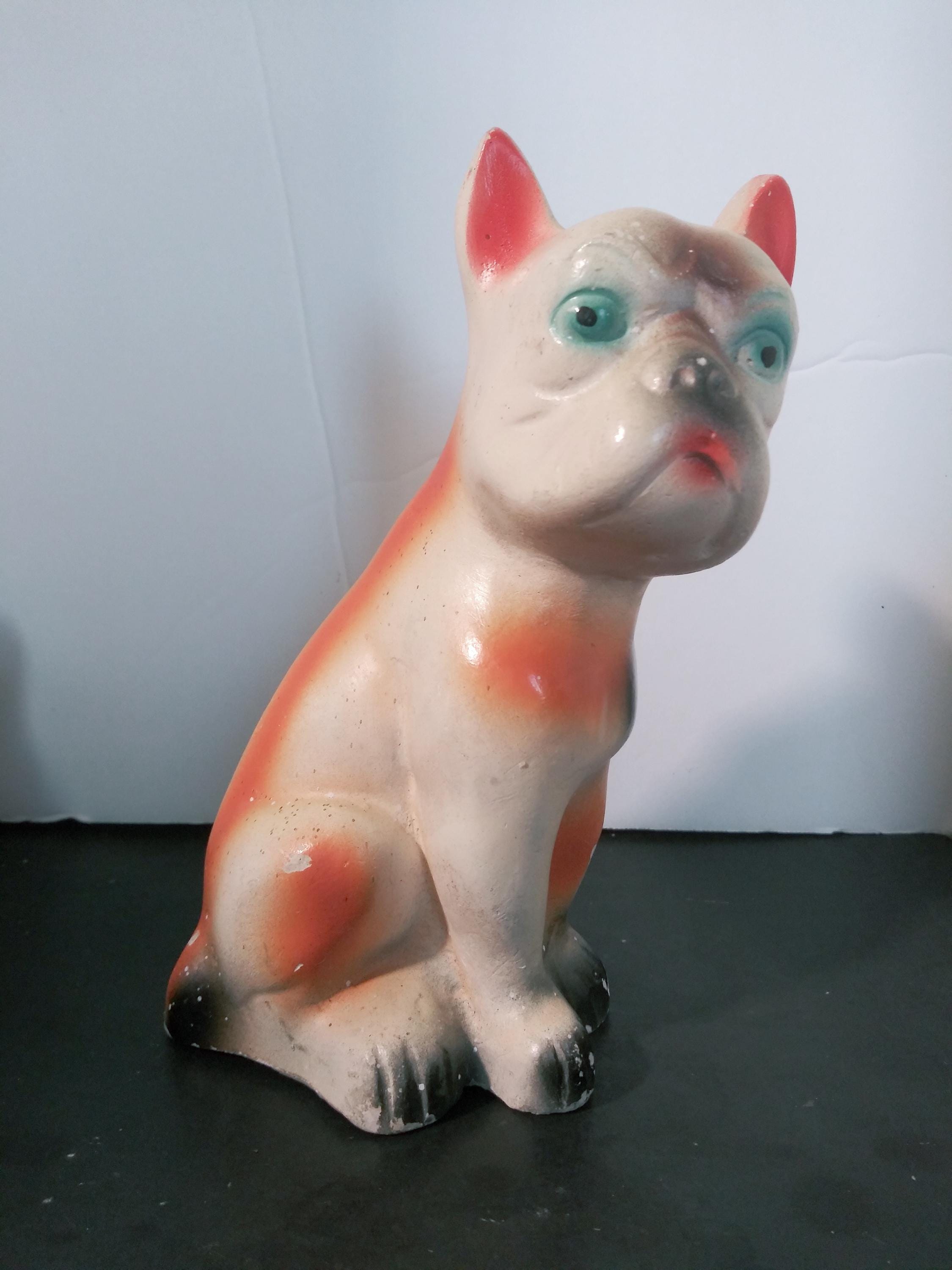 Chalk Ware Bulldog - Etsy