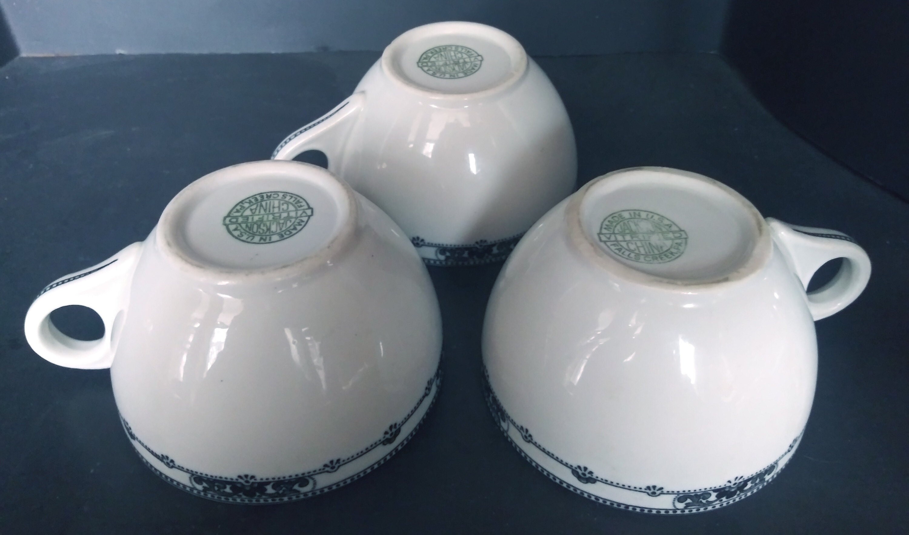 Falls Creek, PA Jackson Vitrified China Restaurant Ware Hand Made USA