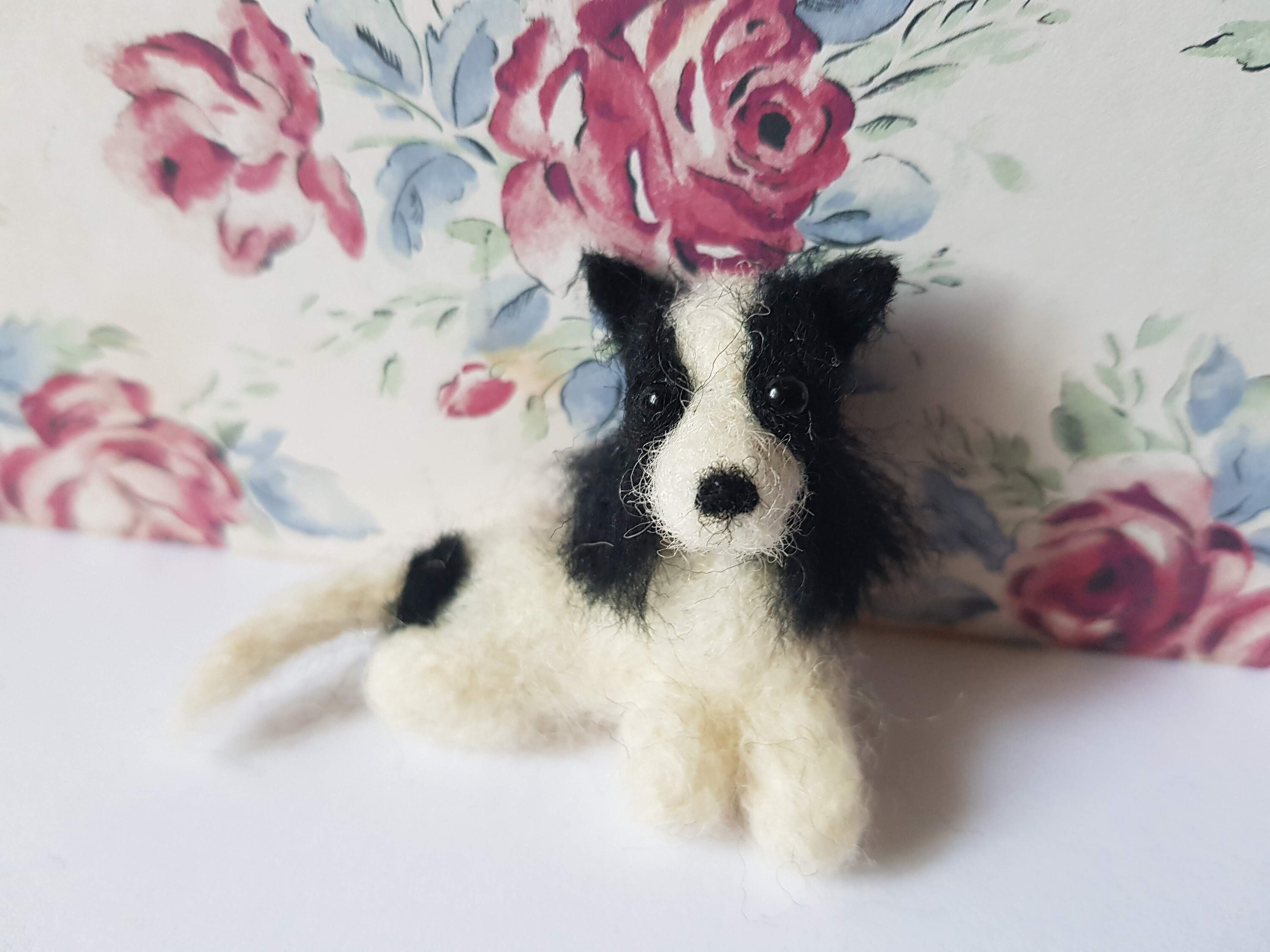 112 Scale Needle Felt Border Collie Dog OOAK Handmade Wool Etsy UK