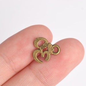 60 Spacer Beads 10x10mm Special Shape Brass Beads Antique Copper Tone  (64331-2485)