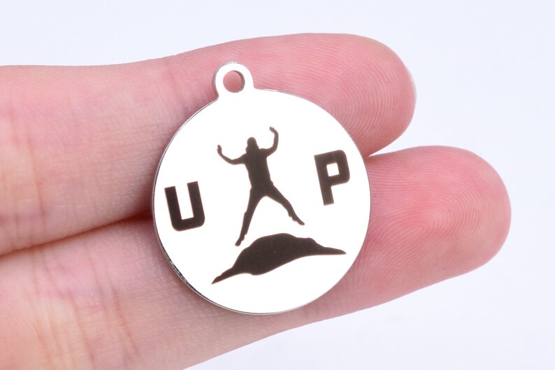 1 pcs Stainless Steel Up Coin Charm 40595-2148