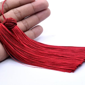 2 nappe 5,9" / 15 cm nappa Mala in poliestere colore rosso sangue (60865-045)