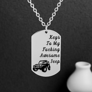 Engraved Custom Necklace for Men - Customized Necklace - Custom Fathers Day Gift - Personalized Engraved Necklace