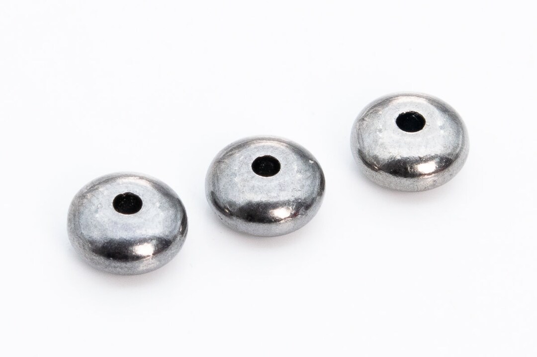 50 Perline Distanziatrici Rondelle In Ottone Anticato Da 6 Mm - Italia - Foto 10