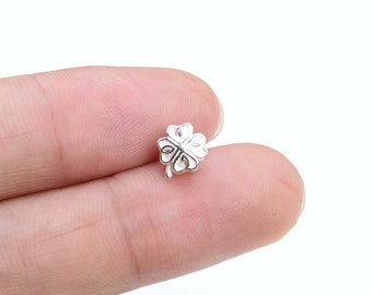 4  Flower Spacer Beads 925 Sterling Silver 8x7mm (64005-2134)