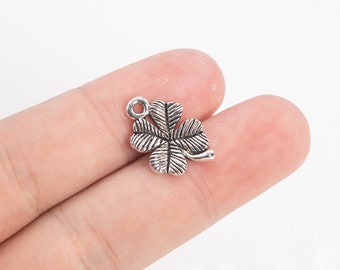 10 Pcs Four Leaf Clover Charm Antique Sliver Tone (65859-3350) - Etsy