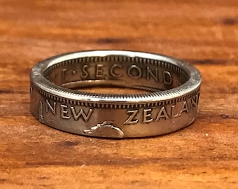 New Zealand, 1 Shilling, Coin Ring