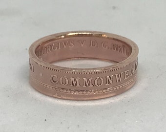 Australia, Commonwealth of Australia, Pre Decimal Pre 1938, Half Penny, Coin Ring
