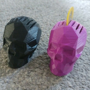 Skull Shape Guitar Plectrum Holder Pleck Pluck Holder x 2 Pick Your Colour image 1