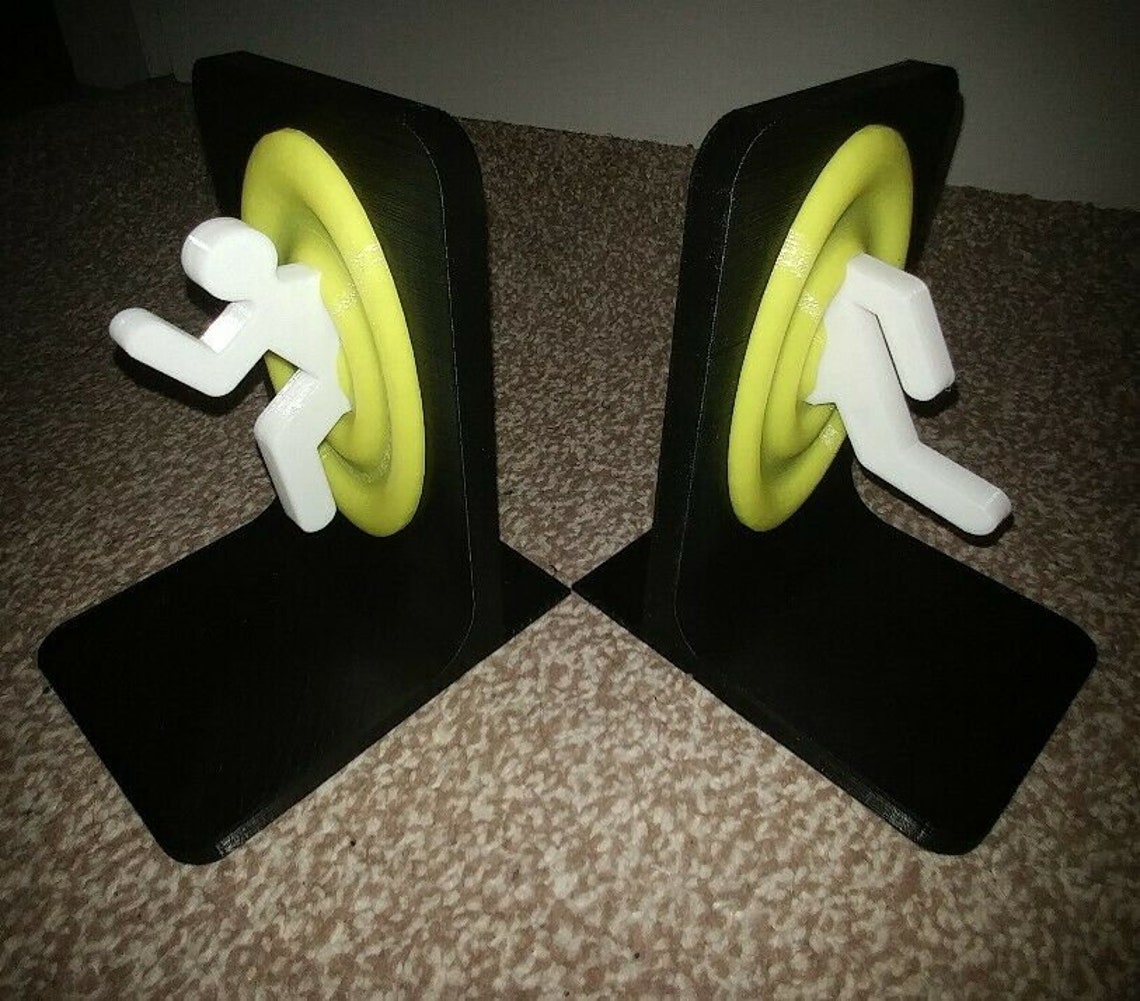 Portal Bookends Xbox PS4 Video Games Rack Movies Stand Pick Etsy