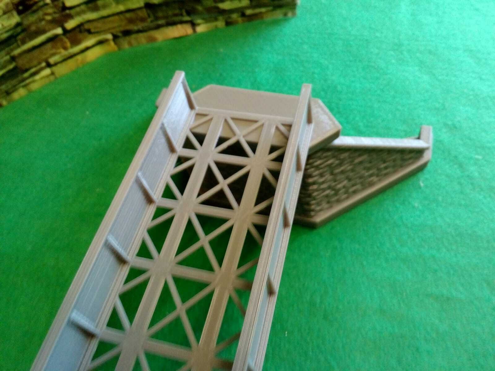 Large OO Gauge Model Railway Girder Bridge With Stonework Etsy UK