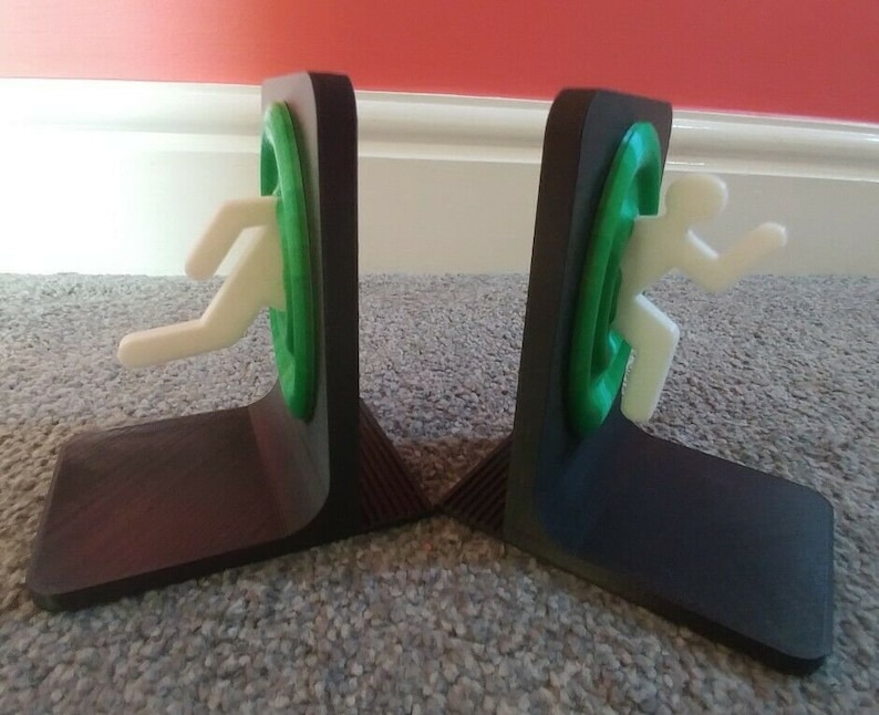 Portal Bookends Xbox PS4 Video Games Rack Movies Stand Pick Etsy UK